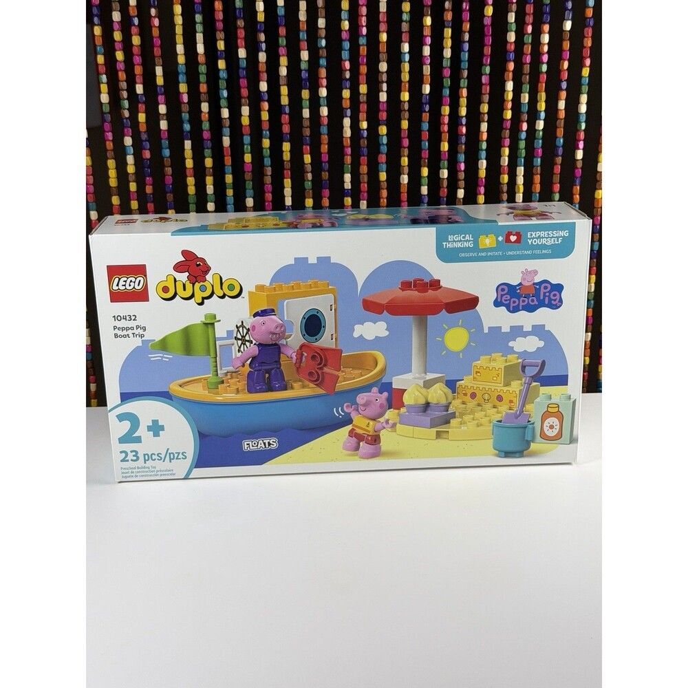 Lego Duplo Peppa Pig Boat Trip 10432 Preschool Building Toy Set nib Sealed